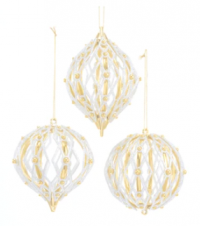 ORN FINIAL BALL ONION GD AST DNO