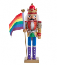 NUTCRACKER 12" GAY PRIDE WOODEN