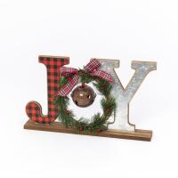 SIGN TABLETOP 15.5"L JOY WD MET