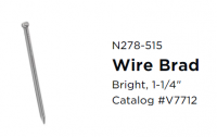 BRAD WIRE 1-1/4"X17 GA BRIGHT