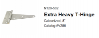 HINGES T 8"HVY GALV