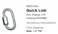 LINK QUICK 1/4" WIRE ZINC