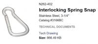 SNAP SPRING 7/16 X 3 1/4"S.S.
