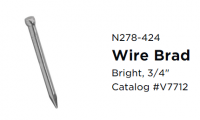 BRAD WIRE 3/4"X17GA BRIGHT FI