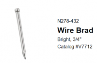 BRAD WIRE 3/4"X18GA BRIGHT FI