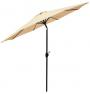 UMBRELLA 9' CRANK BEIGE ALUM