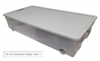 STORAGE UNDERBED 56QT CLR  WHEEL