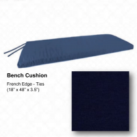 CUSHION BENCH NAVY 18X48