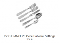 FLATWARE ESSO FRANCE 20PC