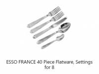 FLATWARE ESSO FRANCE 42PC