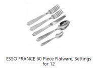 FLATWARE ESSO FRANCE 60PC