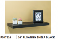 SHELF FLOATING 24" BLACK