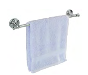 BAR TOWEL W/MOUNTED CHROME