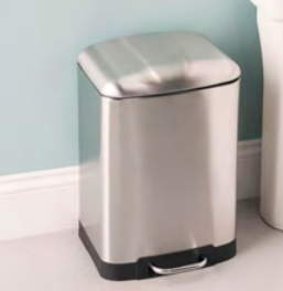 WASTE BIN 12LT S/S SOFT CLOSE