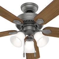 FAN CEILING 52" 3LGHT MATTE SILV