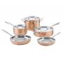 COOKWARE 8PC TRI-PLY COPPER