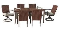 SET ADDISON 7PC DINING WOVEN