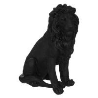 STATUE LION BLACK