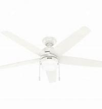 FAN CEILING 52" WHT/OAK BLADES