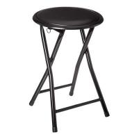 STOOL FOLDING BLACK