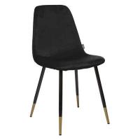CHAIR TYKA GOLD TIPS BLACK