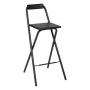 CHAIR BAR HIGH BLK