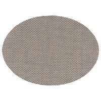 PLACEMAT OVAL BLACK/WHITE