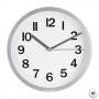 CLOCK WALL 9" WHT D/C