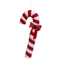 CANDY CANE RED/WHITE 80CM