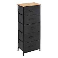 CHEST DRAWER 5TEIR TISSA DARK GR
