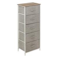CHEST DRAWER 5TEIR TISSA GREY