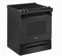 RANGE ELEC WHIR 30"4.8 BLK SLIDE