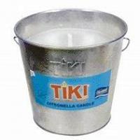 CANDLE BUCKET 5" GALV CITRONELLA