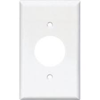 PLATE OUTLET SGL 1GANG WHITE