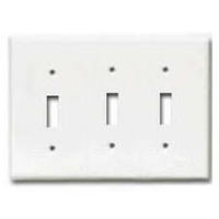 PLATE SWITCH 3GANG WHITE