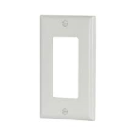 PLATE DECOR 1GANG WHITE