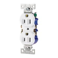 OUTLET 15A/125V DBL WHITE