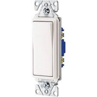 SWITCH SGL POLE QUIET WHITE