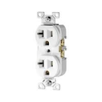 OUTLET DUPLEX 20A/110V WHITE