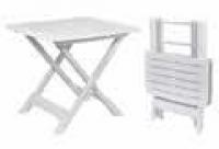 TABLE FOLDING 31"x28" WHITE