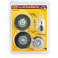 DRILL BRUSH/WHEEL 4PC KIT