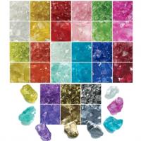 GLASS CRUSHED 2-4MM 46OZ LT BLUE