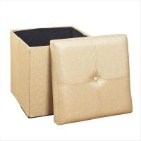 OTTOMAN FOLDING SGL MET.GOLD