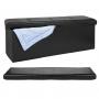 OTTOMAN FOLDING TRIPLE BLACK