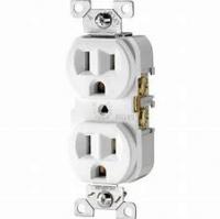 OUTLET 15A/125V DOUBLE WHITE