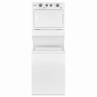 WASHER/DRYER STACK 27"ELEC WHT