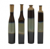 VASE BLUE/BROWN ASST