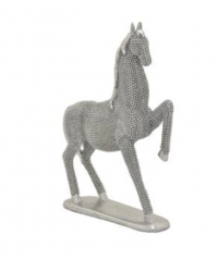 FUGURINE HORSE ON BASESILVER