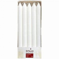 CANDLE DINNER 10" WHITE D/C