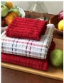 CLOTH DISH 2PC PRINT STRIPE